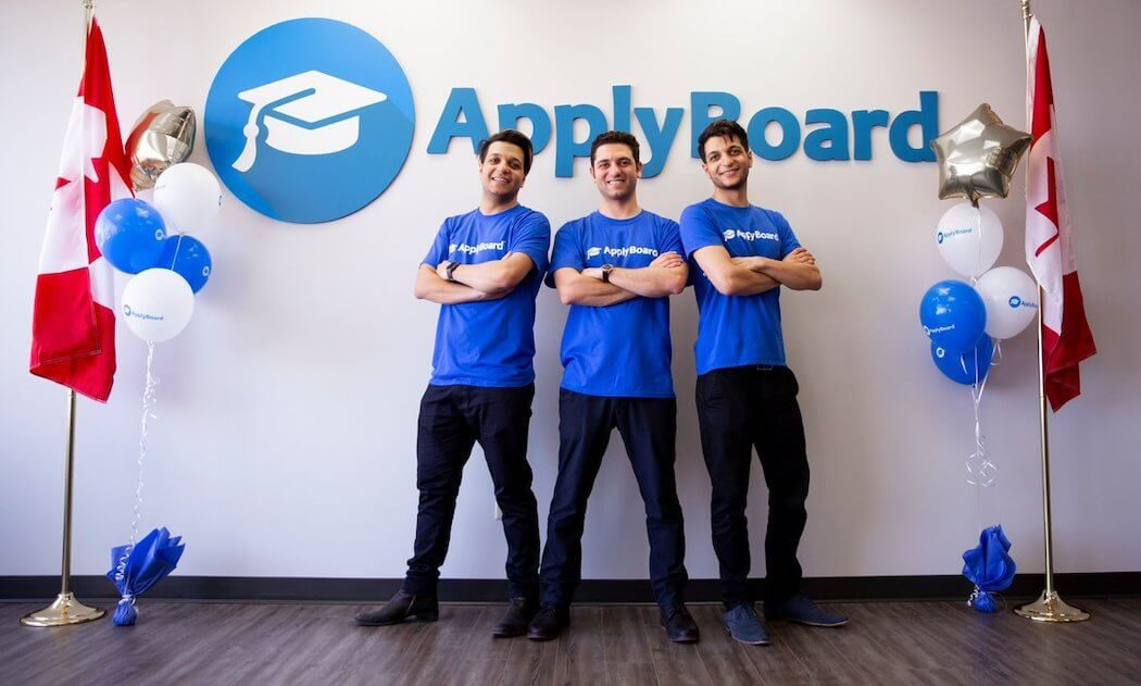 ApplyBoard and their co-founders who were students at the university of waterloo